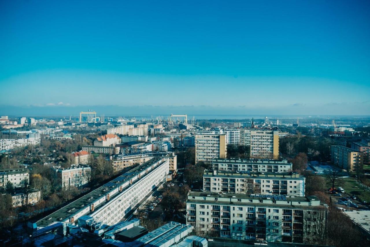 Jbhotels Apartament Premium Hanza Tower Szczecin Dış mekan fotoğraf